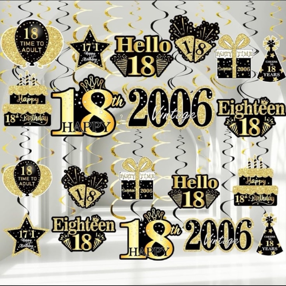 18th birthday party decorations